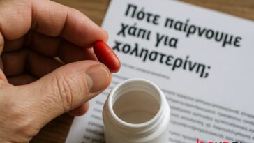 Πότε παίρνουμε χάπι για χοληστερίνη